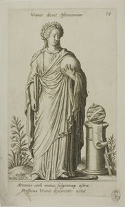 Urania, Muse of Astronomy, levy 15 Parnassus Bicepsistä
