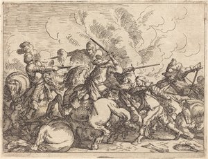 Erilaisten taisteluiden päähänpisto, 1635. tekijältä Johann Wilhelm Baur