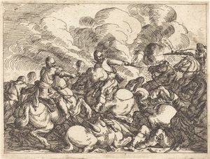 Erilaisten taisteluiden päähänpisto, 1635. tekijältä Johann Wilhelm Baur