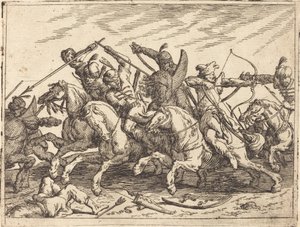 Erilaisten taisteluiden päähänpisto, 1635. tekijältä Johann Wilhelm Baur