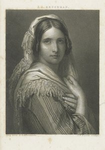 Tuntemattoman naisen muotokuva tekijältä Johann Wilhelm Kaiser (I)