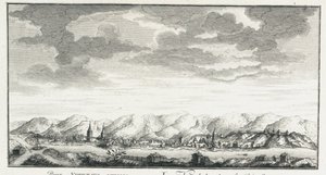 Näkymä Udinskoje-linnoituksesta, noin 1735