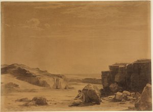 Hagar autiomaassa (1. Mooseksen kirja 21, 16) tekijältä Johann Wilhelm Schirmer