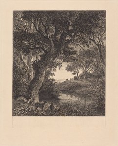 Metsästäjät lähtevät metsästä tekijältä Johann Wilhelm Schirmer