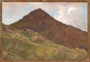 Karu korkean vuoriston maisema tekijältä Johann Wilhelm Schirmer