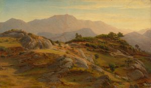 Maisema Civitellassa tekijältä Johann Wilhelm Schirmer