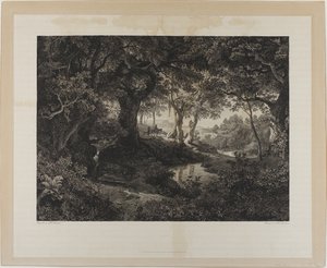 Suuri italialainen maisema tekijältä Johann Wilhelm Schirmer