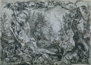 Pyhä Deicolus ja karju, 1747-1748.