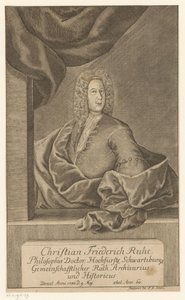 Christian Friedrich Ruhen muotokuva tekijältä Johann Wolfgang Heinrich Stockmar