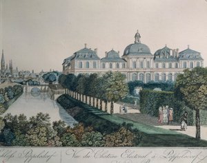 Johann Zieglerin Prinssin vaaliruhtinaskunnan palatsi Poppelsdorfissa Bonnin lähellä