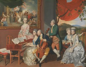 Goren perhe ja George, 3. jaarli Cowperin kanssa tekijältä Johann Zoffany