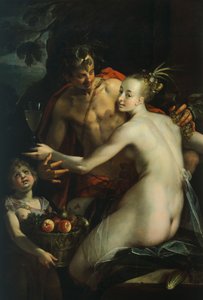 Bacchus, Venus ja Cupid, Hans von Aachen (1552-1615)