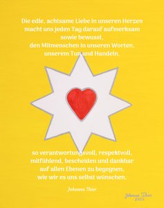 Iloisen sydämen rakkaustähti - versio 1 tekijältä Johanna Thier