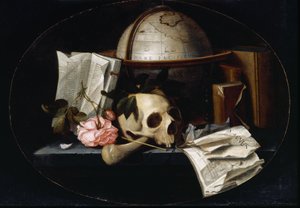 Vanitas Still Life, n. 1655 (öljy tammilevylle) tekijältä Johannes Borman