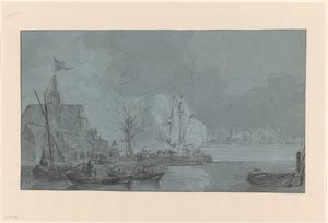 Viimeinen kuvaus Dordrechtista ranskalaisille Papendrechtissä, 1813