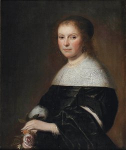 Muotokuva Lady holding a Rose