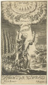 Nainen viedään taivaaseen tekijältä Johannes Drappentier (voor 1669 na 1713)