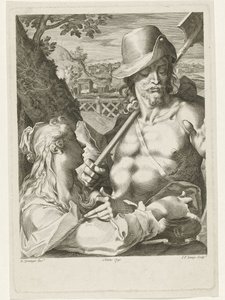 Kristus ilmestyy Maria Magdalenan puutarhuriksi tekijältä Johannes Fredericus Lange