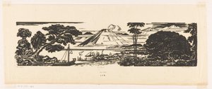 De baai (alkuperäinen nimi esineessä) tekijältä Johannes Frederik Engelbert ten Klooster (signed by artist)