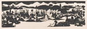 Djokja (alkuperäinen nimi esineessä) tekijältä Johannes Frederik Engelbert ten Klooster (signed by artist)