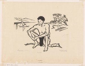 Papoea (alkuperäinen nimi) tekijältä Johannes Frederik Engelbert ten Klooster (signed by artist)