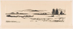 Riviermonding N. N. Guinea (alkuperäinen nimi esineessä) tekijältä Johannes Frederik Engelbert ten Klooster (signed by artist)