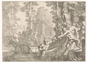Silenus vedetään pois vedestä Mytologiset ja allegoriset esitykset (sarjan nimi)