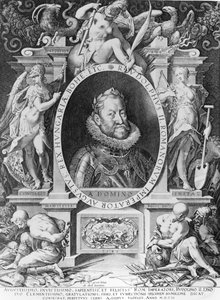 Rudolf II:n muotokuva (1576-1612) tekijältä Johannes Hausser von Ach