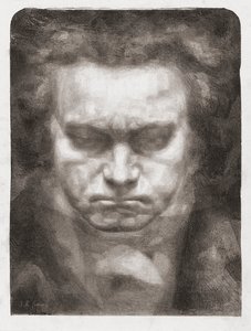 Ludwig van Beethoven, muotokuva tekijältä Johannes Hendricus Fekkes