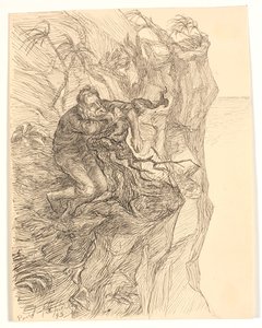 Kuvitus: Alfred Tennyson "Enoch Arden" tekijältä Johannes Holbek