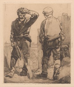Kaksi työntekijää tekijältä Johannes Josephus Aarts