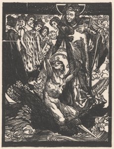 Naishahmoja mies linnun selässä tekijältä Johannes Josephus Aarts