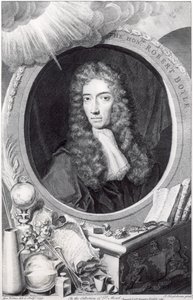 George Vertuen (1684-1756) kaivertama kunnianarvoisan Robert Boylen (1627-1756) muotokuva 1749 tekijältä Johannes Kerseboom