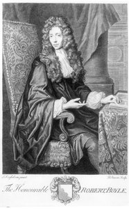 B. Baronin kaivertama kunniallinen Robert Boyle (1627-91). tekijältä Johannes Kerseboom