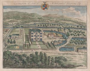 Easington, The Seat of Nathaniel Stevens, [1712] julkaistiin uudelleen 1768. tekijältä Johannes Kip