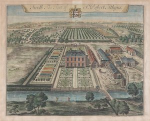 Swell, The Seat of Sir Robert Atkyns, [1712] julkaistiin uudelleen 1768. tekijältä Johannes Kip