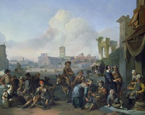 Näkymä Roomassa, 1668