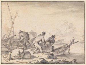 Italialainen merisatama tekijältä Johannes Lingelbach