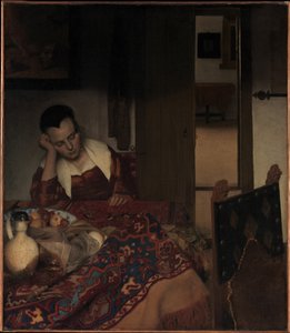 Ein schlafendes Mädchen tekijältä Johannes Vermeer