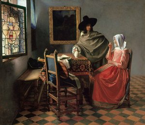 Das Weinglas tekijältä Johannes Vermeer