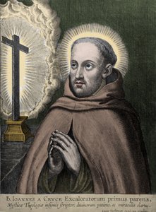 Pyhä Johannes Ristin (Juan de Yepes Alvarez, Juan de la Cruz) (1542-1591) - grav. kirjoittanut Vorstermann