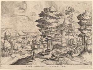 Lento Egyptiin tekijältä Johannes and Lucas van Doetechum after Pieter Bruegel the Elder