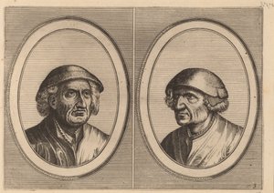 "Hans Onvertsaeght" ja "Koen Slock-speck" tekijältä Johannes and Lucas van Doetechum after Pieter Bruegel the Elder