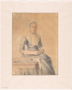 Catherine van Eckin muotokuva tekijältä Johannes de Koning (signed by artist)