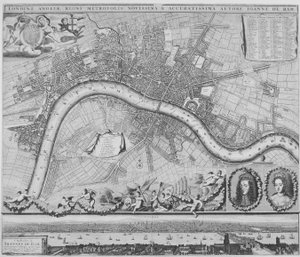 Lontoon kartta, 1690