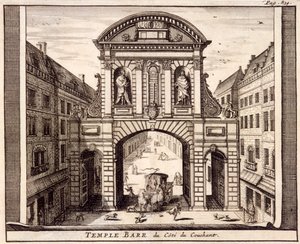 Temple Bar, Lontoo, c1700