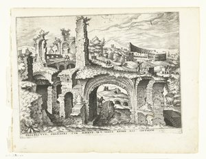 Näkymä Colosseumille Rooman rauniot, 1561 (sarjan nimi)