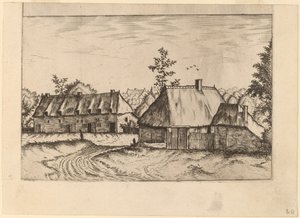 Maatila ja talorivi tekijältä Johannes van Doetechum, the Elder and Lucas