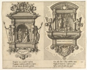 Cœnotaphiorum 22, 1563. Tekijät: Johannes van Doetecum I, Lucas van Doetecum. tekijältä Johannes and Lucas van Doetecum
