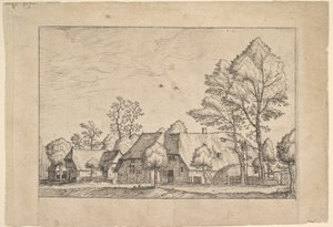 Suuri maatila piirtämäkaivolla Maatilojen ja maaseutumökkien kuvakkeet..., n. 1559-61.